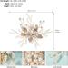 Wedding Hair Comb Pearl Flower Bridal Headpiece for Wedding Prom Daily Dressing Gold Hair Accessories Mother's Day Anniversary Valentine's Day Gift for Mother Wife Daughter - Buy Online on GoSupps.com