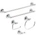 Franklin Brass VOI5924-BS Voisin Decorative ADA Bathroom Shower Safety Grip/Grab Bar  24" x 1-1/4 in  Silver 24" x 1-1/4 in Silver - Buy Online on GoSupps.com