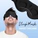 Arana AQ/Black Dream Sleep Mask for Men and Women - Comfortable Blindfold for Better Sleep - Buy Online on GoSupps.com