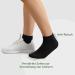 MOWENTI 10 Pairs Unisex Sneaker Socks | Breathable Cotton Ankle Sports Socks for Running & Leisure (Size 39-42) - 2 Black - Buy Online on GoSupps.com