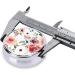 Blossoming Rose Flowers Round Pill Box | Lightweight & Moisture-Proof | Portable Emergency Medication & Fish Oil Holder - Buy Online on GoSupps.com
