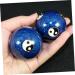 Lurrose Blue Enamel Gymnastics & Hand Massage Balls - Traditional Chinese Baoding Fitness Handballs - Buy Online on GoSupps.com
