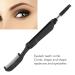 2 in 1 Eyelash and Eyebrow Comb - Stainless Steel Dual Head Grooming Brush for Makeup | Foldable Black Eyelash Brush - Buy Online on GoSupps.com