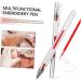 Outanaya 4 Pcs Brow Mapping Pen Pen Tool Eyebrow Mapping Kit Eyebrow Pencil Plastic Skin Pen - Buy Online on GoSupps.com