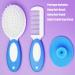 Baby Hair Brush & Comb Set for Newborns & Toddlers | Soft Bristles Ideal for Weighing Hat | Perfect Baby Gift (Blue) - Buy Online on GoSupps.com