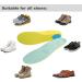 Memory Foam Sports Shoe Inserts - Arch Support Insoles for Women, Men, Kids - Yellow/Light Blue - Size M (Men's 6-9/Women 7-11) - Buy Online on GoSupps.com
