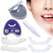 Fluktrix immediate veneers prostheses temporarily brightening veneers to snap in artificial teeth for plug in at the top and bottom artificial teeth with self-confident smile 1 pairs 1 piece (1 Pack)