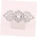 DOITOOL Tiara Bridal Hair Accessories Bridal Hair Comb Hair Side Combs Crystal Bride White European and American - Buy Online on GoSupps.com
