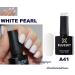 Bluesky White Pearl A41 Gel Nail Polish 10ml | UV-LED Soak-Off + 2 Shine Wipes | International Shipping Available - Buy Online on GoSupps.com