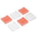 Minkissy 6 pieces 4 eyeshadow box empty eyes shadow trays empty cosmetic box empty cosmetic container blushing empty eyeshadow pallet travel square text marker acrylic