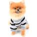 Paidful Striped Dog Shirt - breathable tank tops for Small & Medium Dogs | Cute Cat Vest with Red Heart | Summer Outdoor Wear for Puppies Chihuahuas & Yorkies - Buy Online on GoSupps.com