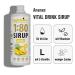 Nutrify Vital Fitness Drink 1:80 Syrup - Pineapple Beverage Concentrate with Vitamins & L-Carnitine Sugar-Free Low-Calorie - Makes 80 Liters - 1000ml Pack - Buy Online on GoSupps.com