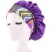 Satin Hair Bonnet for Women  Elastic Wide Band Sleep Cap Single Layer Cap for Braid Curly Natural Hair Attractive Design