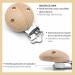 Shop 10PC Baby Pacifier Clips - Wooden Pacifier Chains & Accessories | Safe & Stylish Dummy Clip Holders for Babies - Buy Online on GoSupps.com
