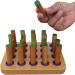 18x14x2cm Finger Dexterity Pegboard Hand Rehabilitation Board Fine Motor Skills Exercise Hand Eye Coordination Pegboard Wood Pegboard for Hand Fine Motor Skills Weight: about 600g - Buy Online on GoSupps.com