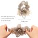 Brinie Flower Hair Scrunchies Pearl Champagne Hair Ties - Elastic Bands for Women and Girls - Buy Online on GoSupps.com