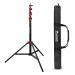 Flashpoint 9.5' Red Color Coded Pro Air Cushioned Heavy Duty Light Stand for Photography, This Portable Photography Light Stand Tripod is Lightweight and Durable, Ideal for Indoor/Outdoor Use