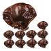 TOPBATHY 10pcs Simulation Vegetables Agarics Props Fake Agarics Vegetables Model Lifelike Veggies Vegetable Photography Props Small Agarics Decoration Wall Fake Black Fungus Food Pvc Dark Brown 5.00X4.20X1.00CM