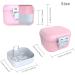 Argomax Leak-Proof Prosthesis Box | Sustainable Dentistry Solution for Dentures & Braces (Pink + White) - Buy Online on GoSupps.com