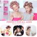 URAQT Hair Rollers Set - 18 Pcs Hair Curlers Styling Kit with Pins - No Heat Damage DIY Hair Styling Tools - Pink - 24pcs - Buy Online on GoSupps.com