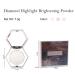 Erinde White Silver Face Highlighter Palette - Shimmer Glitter Powder for Face & Body | Natural Illuminator with Long-Lasting, Lightweight Formula - 01 Diamond White - Buy Online on GoSupps.com