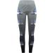 Winter Christmas Elf Print Leggings for Women - High Waist Sport Yoga Tights | Slim Fit Fitness Streetwear Pants - Dark Gray - Buy Online on GoSupps.com