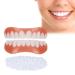 Wttfc 2 pairs of dentures direct veneers dentures whitening cosmetic temporary tooth covering top and bottom or women men get a confident smile back