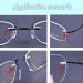 Zwindy 200 Transparent Plastic Glasses Plugs & 5 Glasses Repair Tools - Perfect for Borderless Glasses Fastening Accessories - Buy Online on GoSupps.com