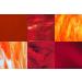 8"x5" RED Variety Pack Stained Glass Sheets (6 Pieces)