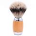 Taconic Shave Extra-Dense 100% 3-Band Silvertip Badger Shaving Brush with Beechwood and Chrome Handle Stand Included