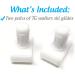 Top Glides Flexfit Universal Walker Ski Glides - White (2 Pairs) - Buy Online on GoSupps.com