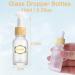 Yalbdopo 10Pcs 10ml Frosted Clear Glass Bottles with Dropper Pipettes Mini Empty Dropper Bottles Wood Grain Plastic Cap Refillable Sample Container for Essential Massage oils/Chemical Liquid - Buy Online on GoSupps.com