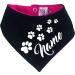 Personalized Multicolor Dogs Turning Cloth - Size 1 (Neck 27-30 cm) - Pink & Navy | Custom Pet Accessories - Buy Online on GoSupps.com