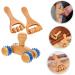 Wood Massage Tools - 3-Part Handheld Back & Muscle Trigger Point Massager for Pain Relief in Legs & Buttocks - Buy Online on GoSupps.com