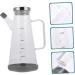 Milisten 1pc Oil Can Oil Condiment Container Liquid Containers Glass Sauce Bottle Cooking Oil Cruet Glass Sauce Containers Empty Home Oil Tank High Borosilicate Glass - Buy Online on GoSupps.com