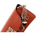 Paule & Knopf Elegant Orange Leather Glasses Case with Gold Pendant | Soft Genuine Leather & Magnetic Closure | International Shipping Available - Buy Online on GoSupps.com