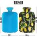 Summer Heat Bottle with Lemon Leaves - 2L PVC Heating & Cold Therapy for Pain Relief - Perfect for Hands & Feet - Buy Online on GoSupps.com