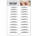 iayokocc 4D Hair-Like Waterproof Eyebrow Tattoos Stickers  Imitation Ecological Natural Tattoo Eyebrow Stickers for Women and Girls(E09)