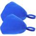 Yardwe 2-Piece Wool Felt Sauna Hat Set for Men & Women - Blue Water-Absorbing Shower Cap for Hair Protection - Buy Online on GoSupps.com