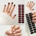 Glam Gelz Nail Sticker Sarafine Nail Strips - Peel and Stick Nail Polish Gel Nail Stickers Semi Cured Nail Art Stickers for Gel Nails French Stickers for Nails Full Nail Wraps (5PCS-A) - Buy Online on GoSupps.com