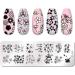 Riveryy 12 Pcs Nail Stamping Template Set - Geometry Animal & Flower Patterns for DIY Nail Art Decoration - Buy Online on GoSupps.com