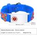 XUANPAI Personalized Kids Safety Wristband Bracelet | Emergency Contact & Medical Info ID | Waterproof Silicone Bracelet for Boys Girls Teenagers - Blue - Buy Online on GoSupps.com