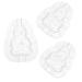 CAXUSD 3pcs Vegetable Growing Mold Small Fruit Mold Fruit Vegetable Mold Watermelon Accessories Plastic