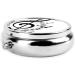 Music Print Mini Round Pill Box | 3 Compartment Portable Pill Organizer for Travel Home & Office - Buy Online on GoSupps.com