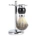 3-Piece Wet Shaving Set | Faux Badger Brush Soap Dish & Stand - Premium Quality for a Perfect Shave - Buy Online on GoSupps.com
