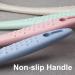 USmascot Long Handle Bath Brush - Soft Spa Shower Body Scrubber with Natural Wheat Straw Handle (Blue) - Buy Online on GoSupps.com