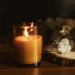 Cedarwood Nutmeg & Lavender Essential Oil Beeswax Candle | Bluecorn Beeswax Botanica | 8 oz Blown Glass Jar - International Shipping Available - Buy Online on GoSupps.com
