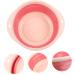 minkissy 1pc Folding Washbasin Bathroom Supply Foot Soak Tub Portable Washbasin Portable Wash Sink Washing Basin Exquisite Craftsmanship Wash Basin Dish Pink Tpe Miss Camping Laundry Tub 32X32X12CM Pink - Buy Online on GoSupps.com
