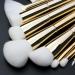 10-Piece Gold Makeup Brush Set | Foundation & Eyebrow Brushes for Flawless Application - International Shipping Available - Buy Online on GoSupps.com