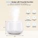 YOOZIN Essential Oil Diffuser Bluetooth Speaker 500ML - Ultrasonic Aromatherapy for Large Room | 14 Colors Night Light, Remote Control - Basic White - Buy Online on GoSupps.com